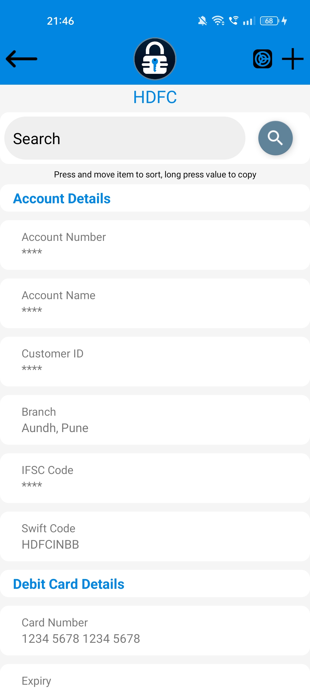 Keydentials screenshot