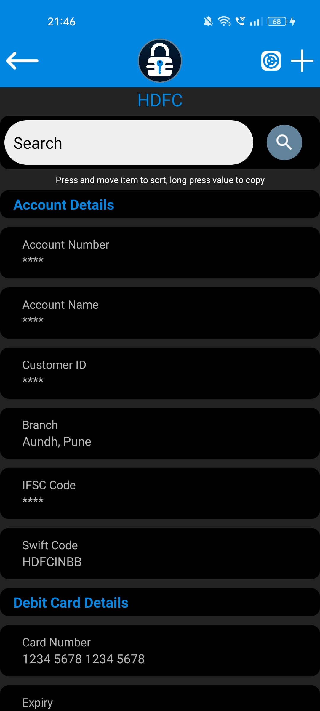 Keydentials screenshot