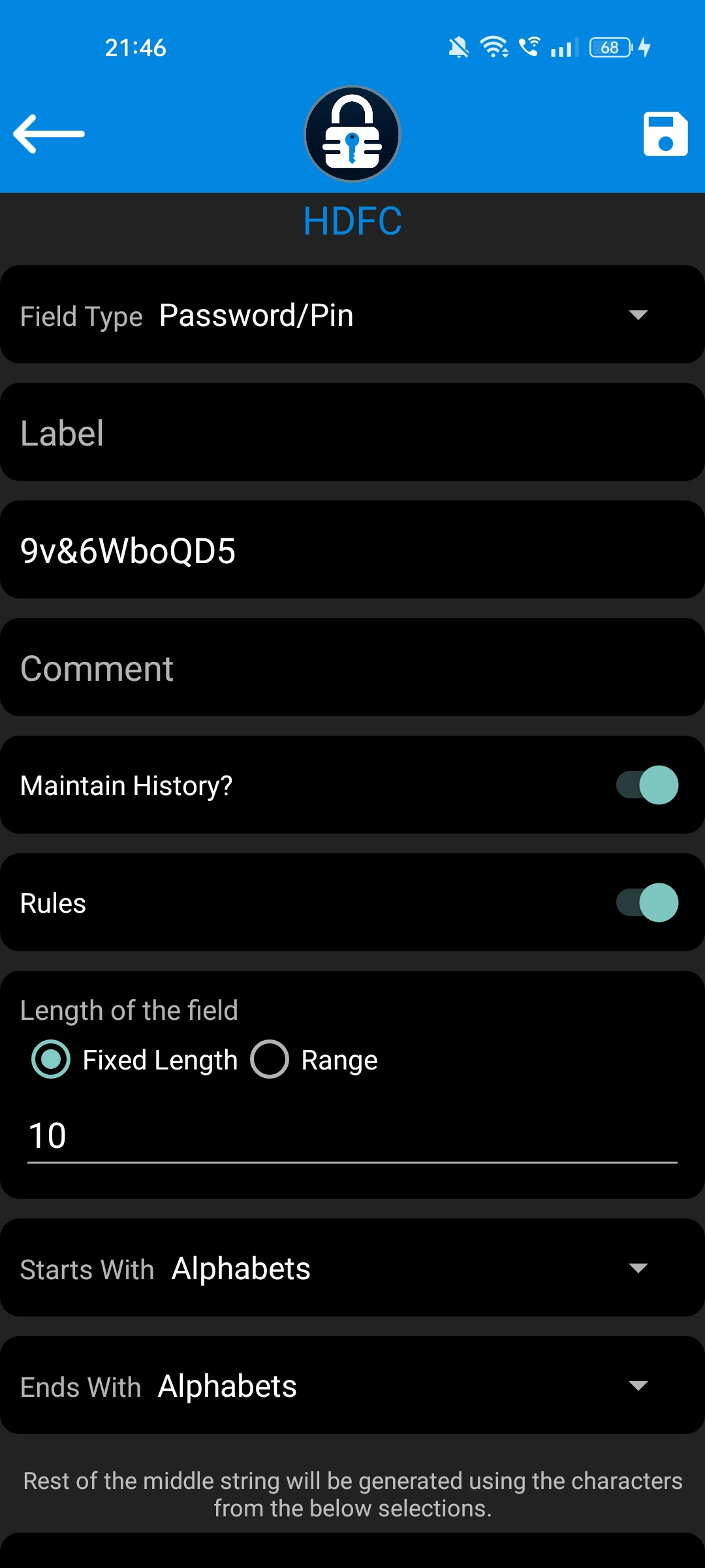 Keydentials screenshot